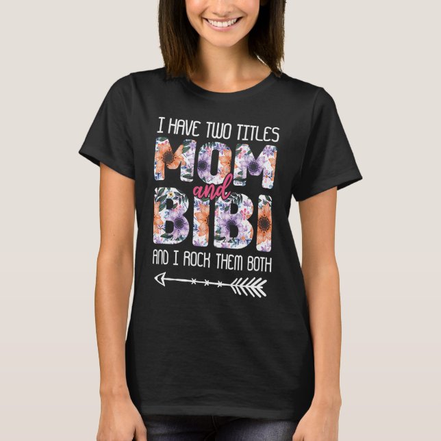 Camiseta Dois Títulos Mãe Rock Floral Flor Amor Mãe Mo (Frente)