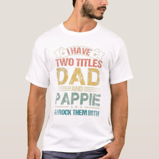 Camiseta Dois Títulos Pai E Pappie