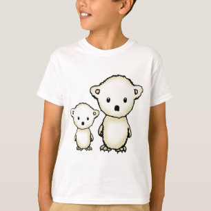 Camiseta Dois Ursos Polares Fofos