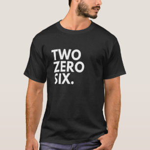 Camiseta DOIS ZERO SEIS Código de Área 206 Seattle WA Washi