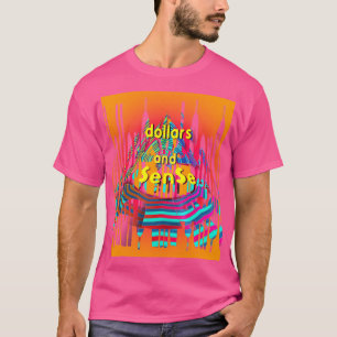 Camiseta Dólar Arco-íris $ E $en$e Diversão Rosa Masculina