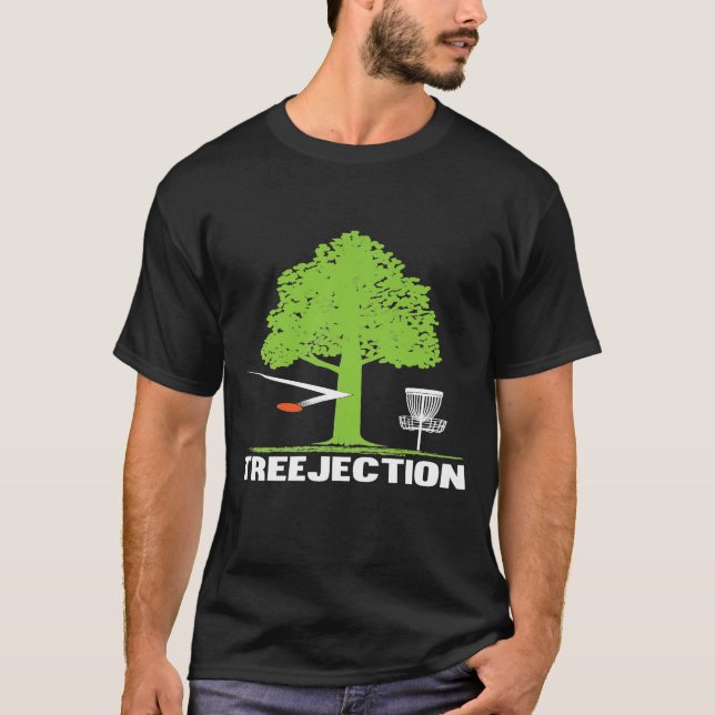 Camiseta Dólar de Golfe do Disco Treeject Golf Gif Frisbee (Frente)