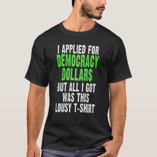 Camiseta Dólares Democratas Engraçado Andrew Yang Gang 2020