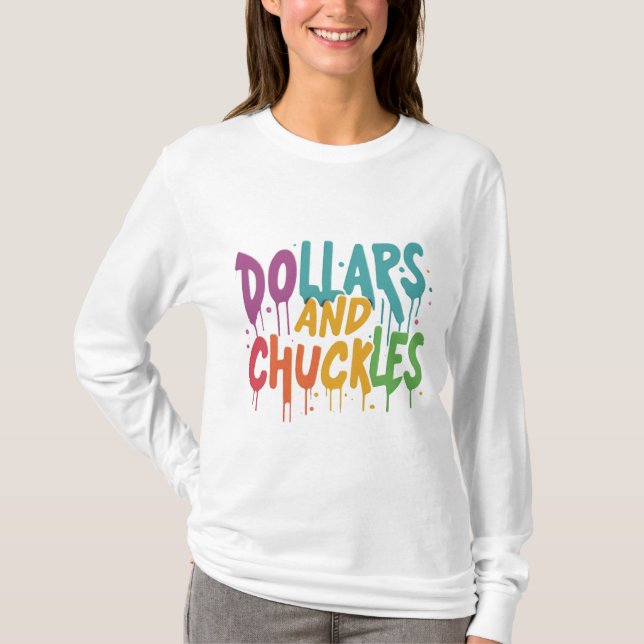Camiseta Dólares e gaivotas (Frente)