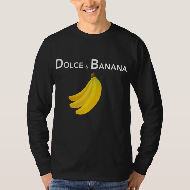 Camiseta Dolce & Banana Funny Fashion Bananas Presente Para (Frente)