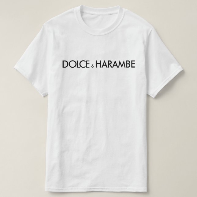Camiseta dolce e harambe (Frente do Design)