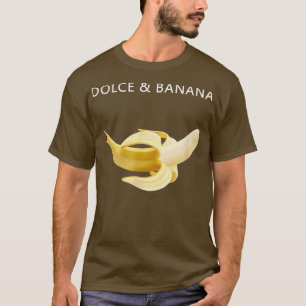 Camiseta Dolce legal e lover de Fruta de banana