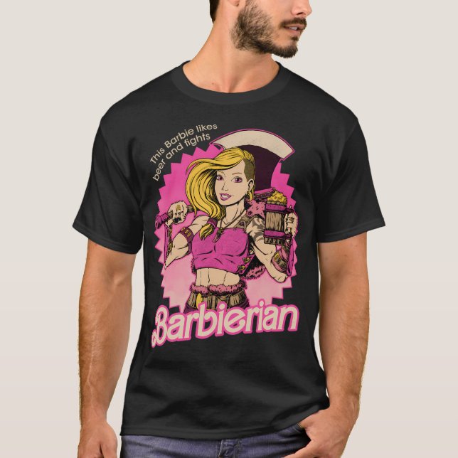 Camiseta Doll Barbária - Potente Boneca Rpg (Frente)