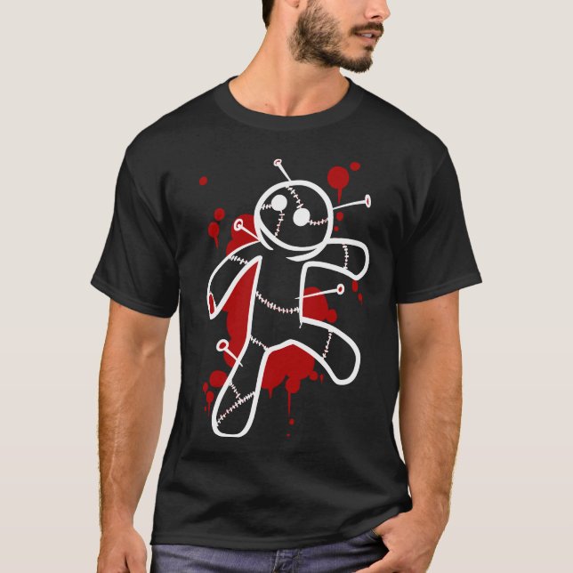 Camiseta Doll Voodoo em Preto (Frente)