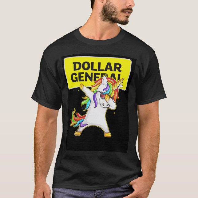 Camiseta Dollar General Dollar General Unicorn Dabbing Unis (Frente)