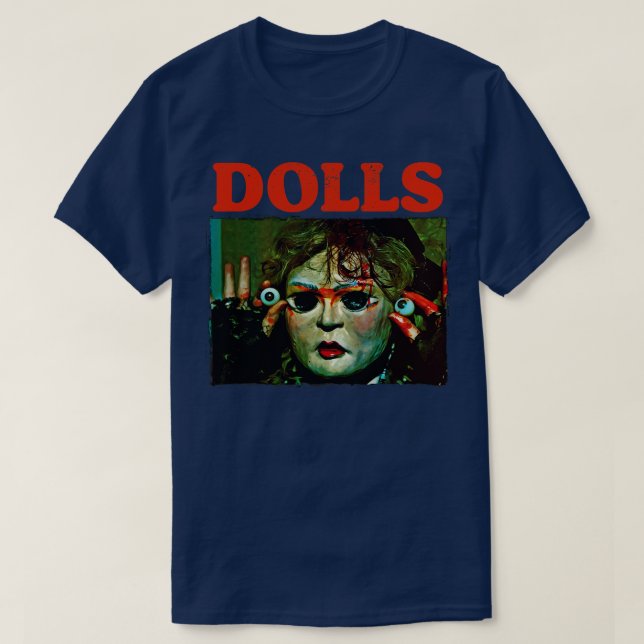 Camiseta DOLLS Retro 80s Cult Classic Horror (Frente do Design)