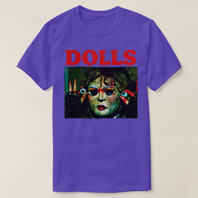 Camiseta DOLLS Retro 80s Cult Classic Horror (Frente do Design)