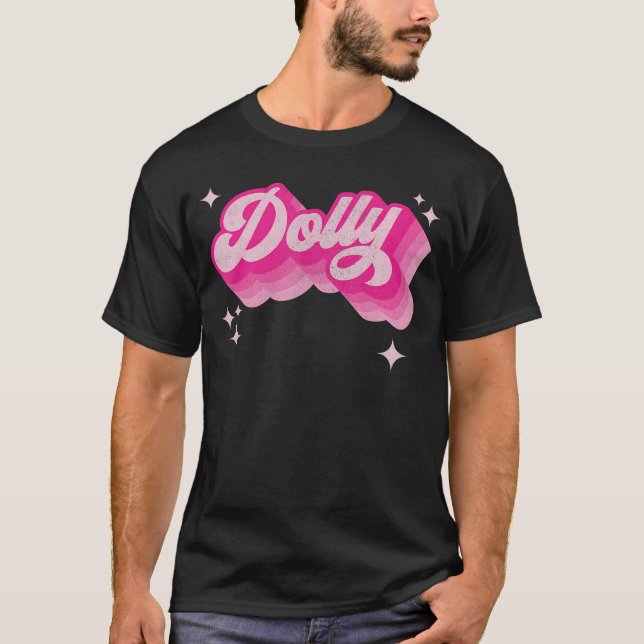 Camiseta Dolly First Name Girl 70S Personalizada (Frente)