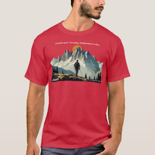 Camiseta Dolomites Caminhando Rastreios De Embraço Abraçam 