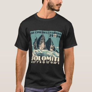Camiseta Dolomites Itália Três Picos de Lavaredo Drei Zinne