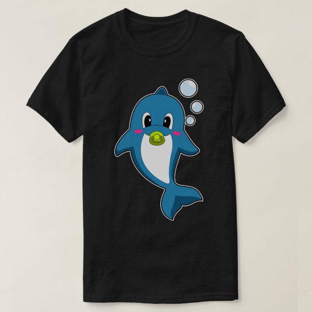 Camiseta Dolphin Baby Pacifier (Frente do Design)