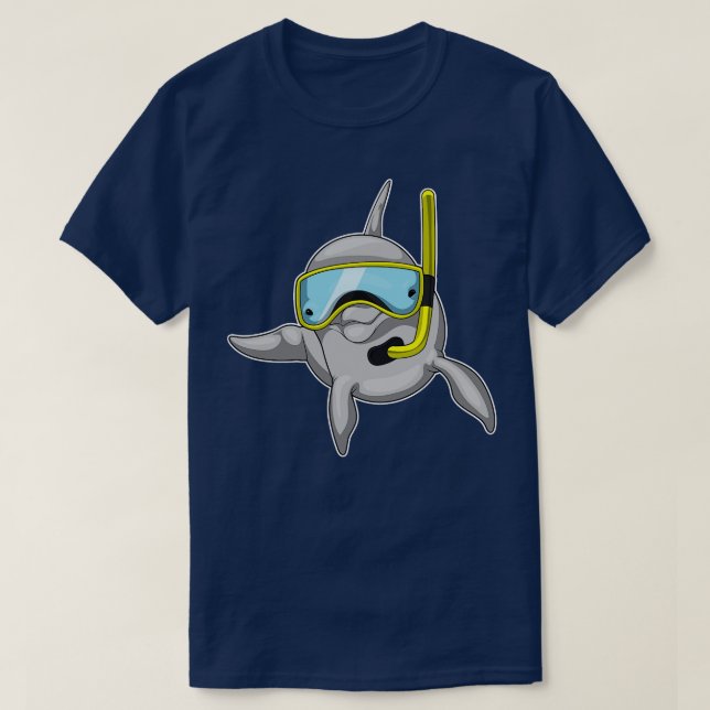 Camiseta Dolphin Diver Snorkel  (Frente do Design)