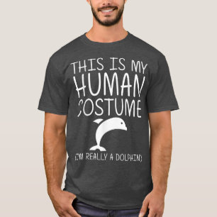 Camiseta Dolphin Easy Halloween Figurume Humano Beluga Fish