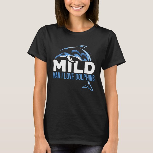 Camiseta Dolphin Girl Aquatic Mammal Sea Animal (Frente)