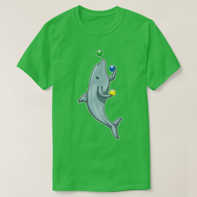 Camiseta Dolphin Juggler Juggle (Frente do Design)
