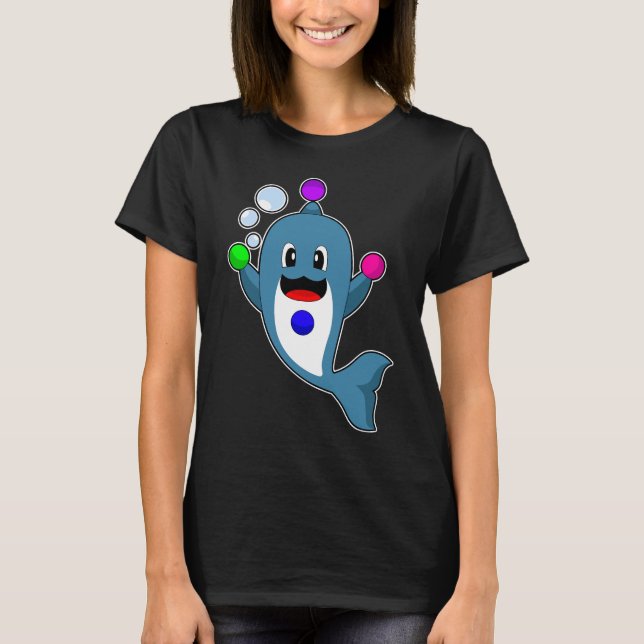 Camiseta Dolphin Juggler Juggle (Frente)