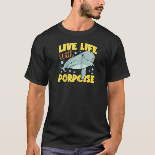 Camiseta Dolphin Live Life With Porpoise Raglan Baseball Te