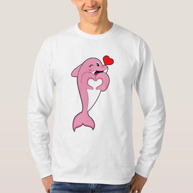 Camiseta Dolphin Love Heart (Frente)