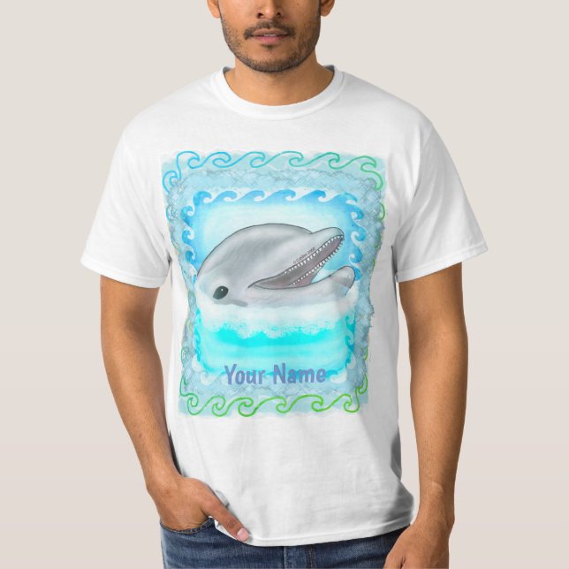 Camiseta Dolphin Play  t-shirt (Frente)