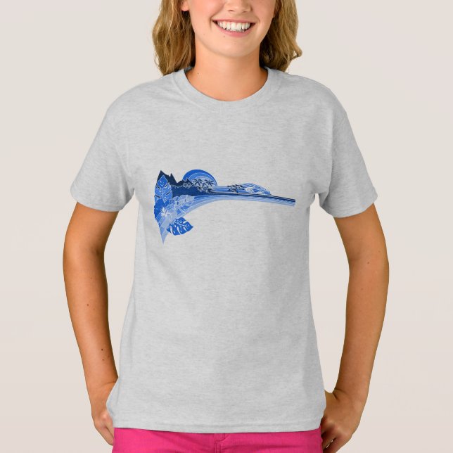 Camiseta Dolphin Point Hawaiian Striped Banda (Frente)