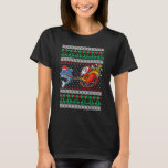 Camiseta Dolphin Reindeer Santa Claus UGLY Christmas Pajam<br><div class="desc">Dolphin Reindeer Santa Claus UGLY Natal Pajama.</div>