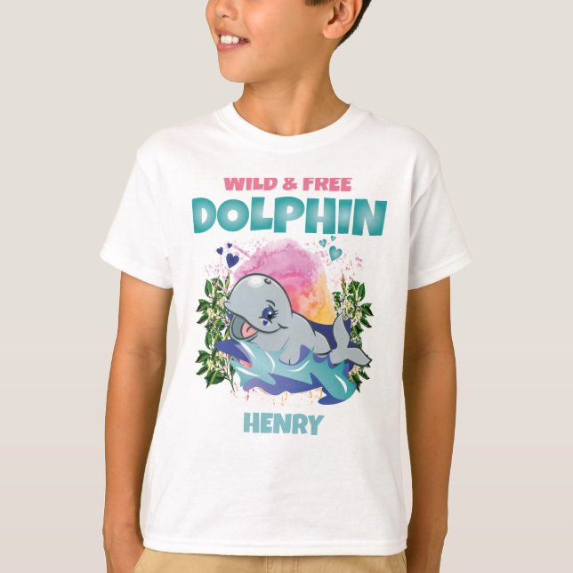CAMISETA DOLPHIN WILL E GRATUITAMENTE GAROTOS CORRENTES (Frente)