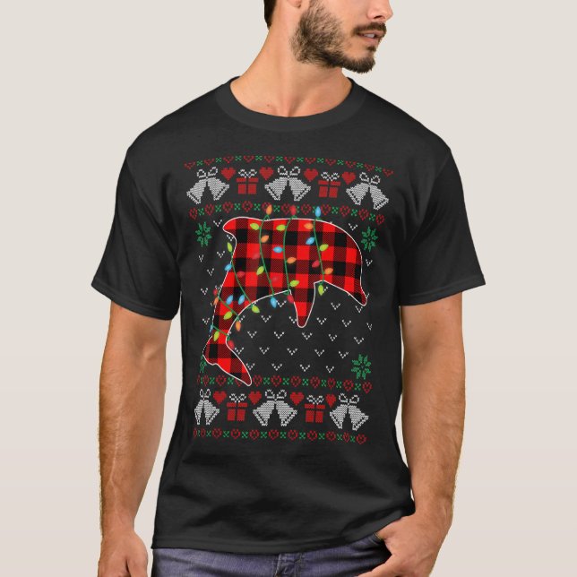 Camiseta Dolphin Xmas Luz Feia De Natal (Frente)