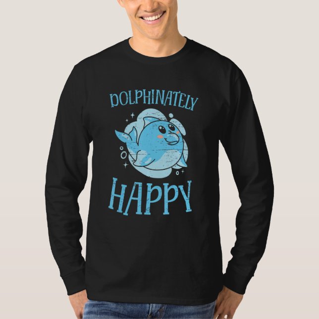 Camiseta Dolphinately Happy Marine Animal Sea Diver (Frente)
