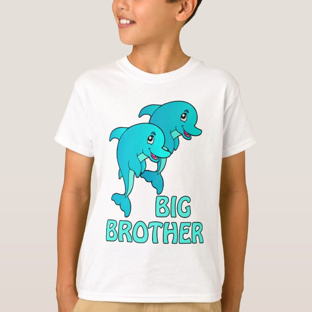 Camiseta Dolphins Big Brother Dolphin Kids (Frente)