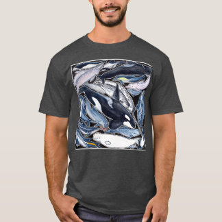 Camiseta Dolphins orcas belugas narwhals e cie