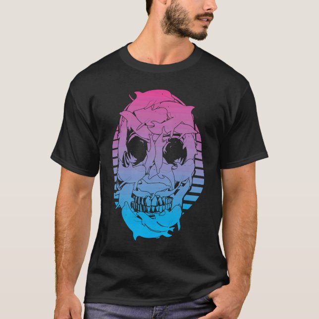 Camiseta dolphins Vaporwave Aesthetic (Frente)