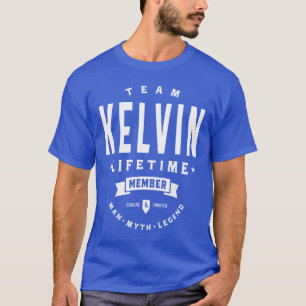 Camiseta Dom de Aniversário do Nome Personalizado Kelvin