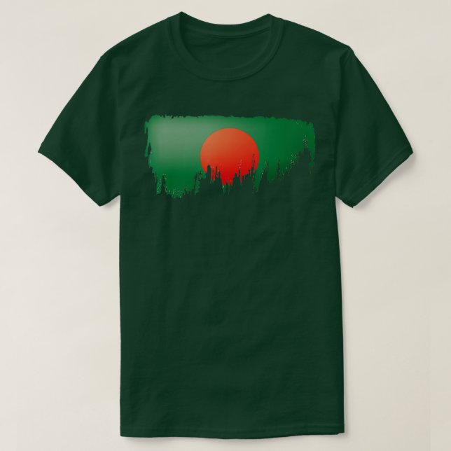 Camiseta Dom de dias de independência do Bangladesh para a  (Frente do Design)