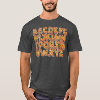 Camiseta dom do alfabeto biscoito para cozinhar chr