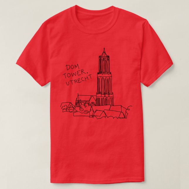 Camiseta Dom Tower Utrecht Países Baixos (Frente do Design)