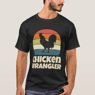 Camiseta Domador de Frango Fazendeiro Galo Agricultura Retr