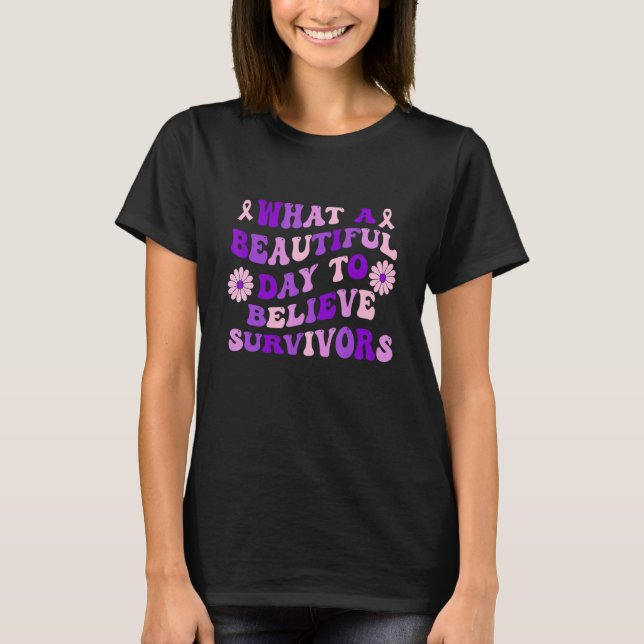 Camiseta Domestic Violence Awareness month Purple (Frente)