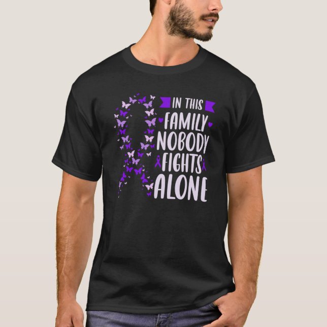 Camiseta Domestic Violence Awareness Support ribbon butterf (Frente)