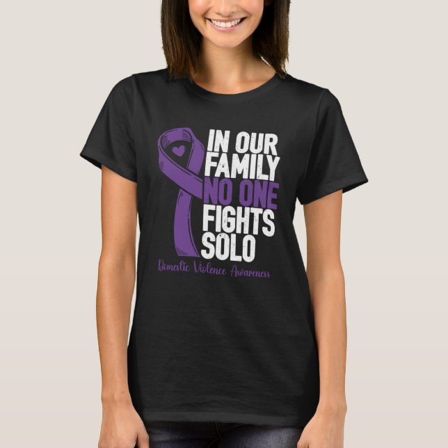 Camiseta Domestic Violence  Family Domestic Violence Awaren (Frente)