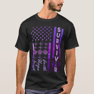 Camiseta Domestic Violence Strong Survivor Purple American