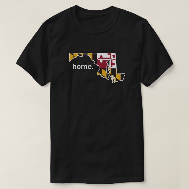 Camiseta doméstica da bandeira de Maryland (Frente do Design)
