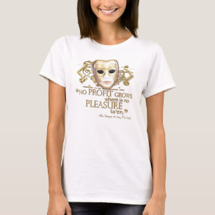 Camiseta Domesticar das citações do Shrew (versão Dourad