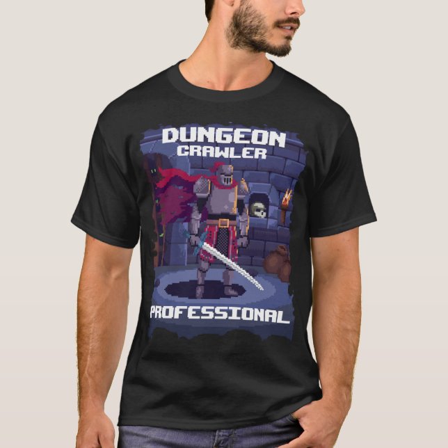 Camiseta Dominação das Profundidades: Dungeon Crawler Pro E (Frente)