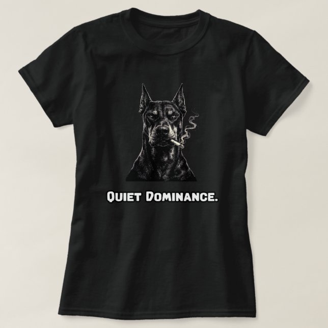 Camiseta Dominação Silenciosa Poder Sutil Forte Presença (Frente do Design)