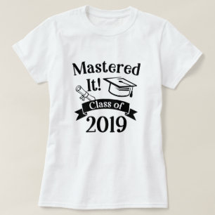 Camiseta Dominado o classe do presente 2019 graduado da